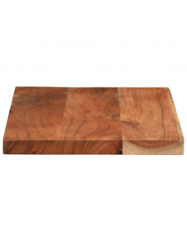 Piano Tavolo 50x40x3,8 cm Rettangolare Legno Massello Acacia