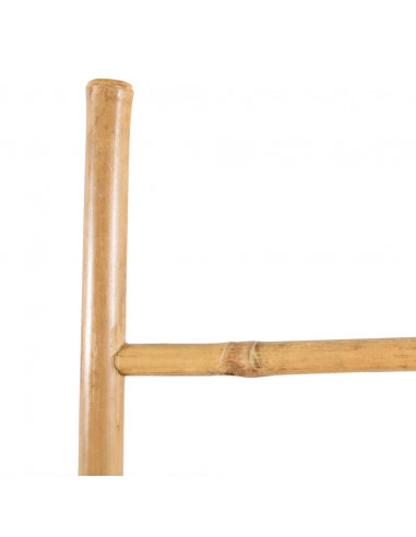 Scala Portasciugamani con 5 Pioli in Bambù 150 cm