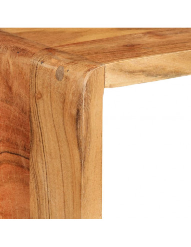 Set Mensole Cubiche da Parete 3 pz in Legno Massello di Acacia