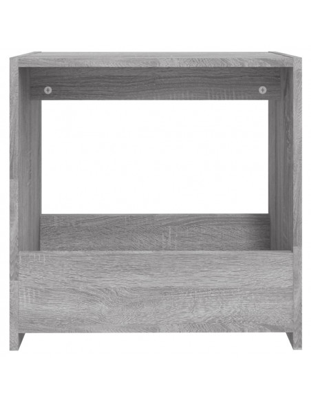 Tavolino Grigio Sonoma 50x26x50 cm in Legno Multistrato
