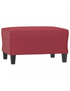 Poggiapiedi Rosso Vino 70x55x41 cm in Similpelle 2