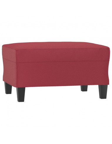 Poggiapiedi Rosso Vino 70x55x41 cm in Similpelle