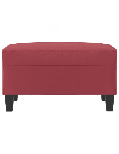Poggiapiedi Rosso Vino 70x55x41 cm in Similpelle