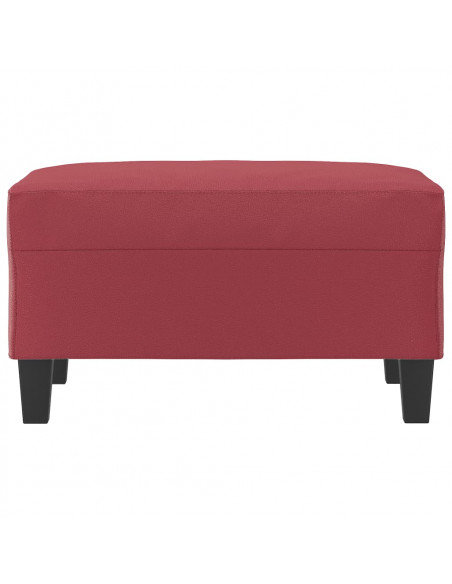 Poggiapiedi Rosso Vino 70x55x41 cm in Similpelle