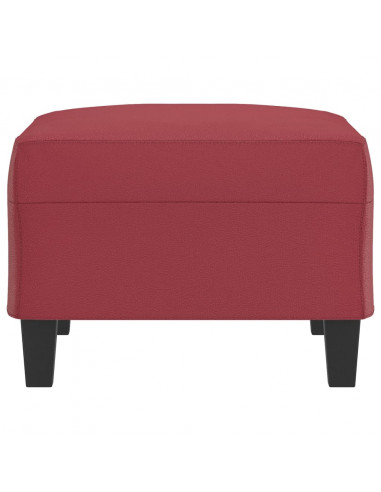 Poggiapiedi Rosso Vino 70x55x41 cm in Similpelle