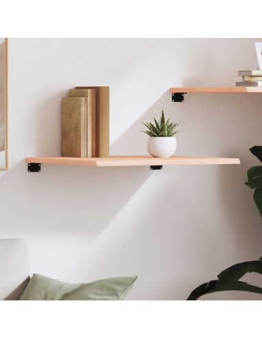 Ripiano a Parete 60x60x2 cm Legno Massello Rovere Non Trattato