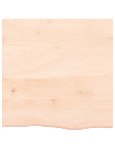 Ripiano a Parete 60x60x2 cm Legno Massello Rovere Non Trattato