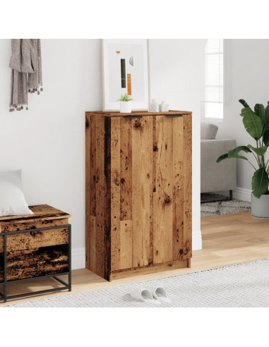 Scarpiera Legno Antico 59x35x100,5 cm in Truciolato