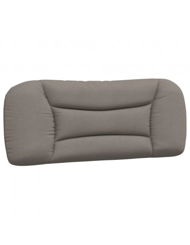 Letto con Materasso Tortora 100x200 cm in Tessuto