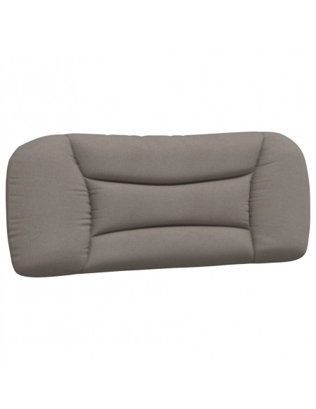 Letto con Materasso Tortora 100x200 cm in Tessuto