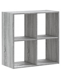 Libreria Grigio Sonoma 68,5x32x68,5 cm in Legno Multistrato 2