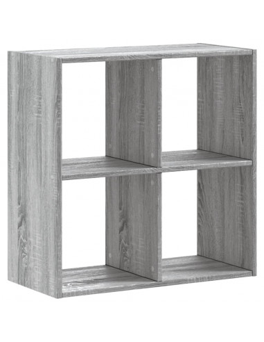 Libreria Grigio Sonoma 68,5x32x68,5 cm in Legno Multistrato