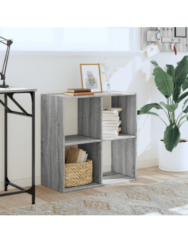 Libreria Grigio Sonoma 68,5x32x68,5 cm in Legno Multistrato