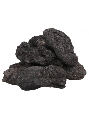 Rocce Vulcaniche 25 kg Nere 10-30 cm