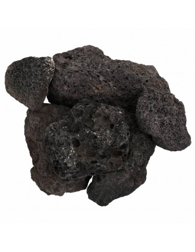 Rocce Vulcaniche 25 kg Nere 10-30 cm