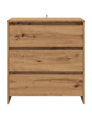 Credenza Rovere Artigianale 70x41x75 cm in Truciolato