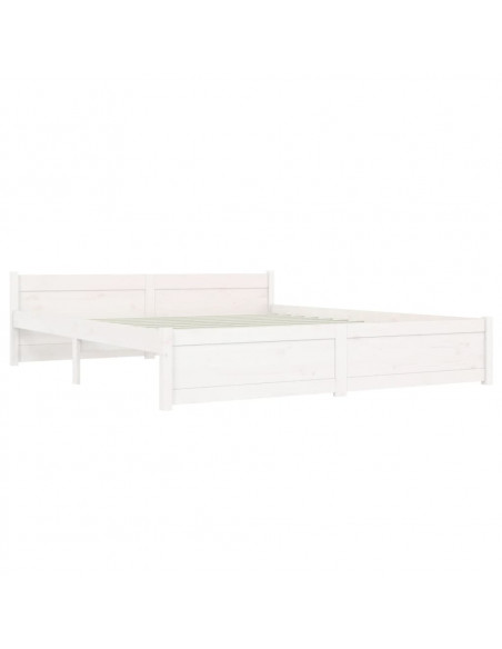 Giroletto Bianco in Legno Massello 150x200 cm King Size