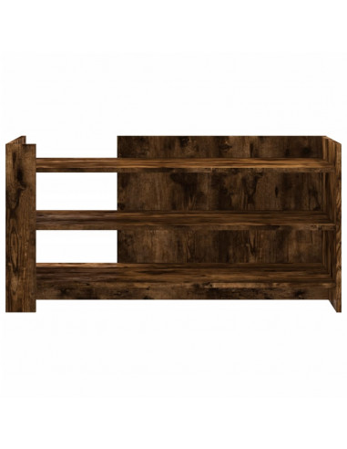 Tavolino Salotto Rovere Fumo 100x50x50 cm in Legno Multistrato