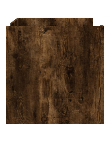 Tavolino Salotto Rovere Fumo 100x50x50 cm in Legno Multistrato