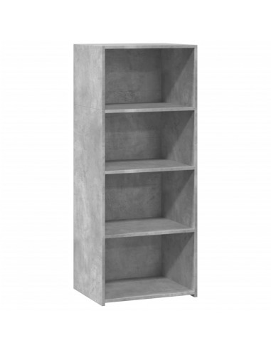 Credenza Grigio Cemento 50x41x124 cm in Legno Multistrato