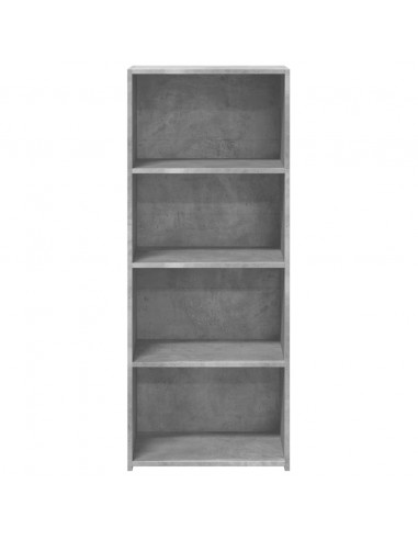 Credenza Grigio Cemento 50x41x124 cm in Legno Multistrato