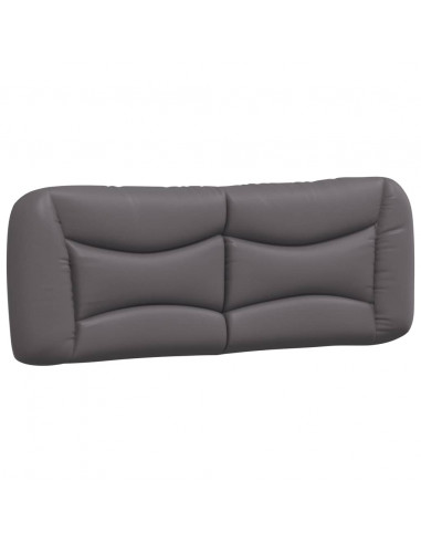 Letto con Materasso Grigio 120x200 cm in Similpelle