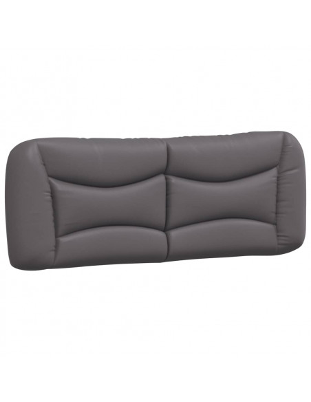 Letto con Materasso Grigio 120x200 cm in Similpelle