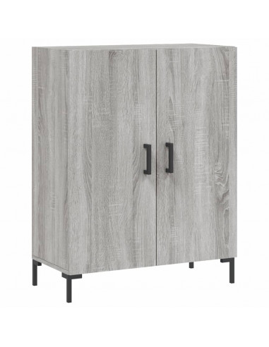 Credenza Grigio Sonoma 69,5x34x180 cm in Legno Multistrato