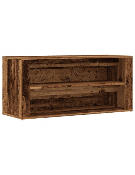 Scarpiera Legno Vecchio 100x35x45 cm in Truciolato