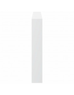 Testiera con Contenitore a LED Bianca 180x17x102 cm 2