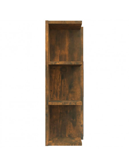 Mobile Bagno Specchio Rovere Fumo 80x20,5x64 Legno Multistrato