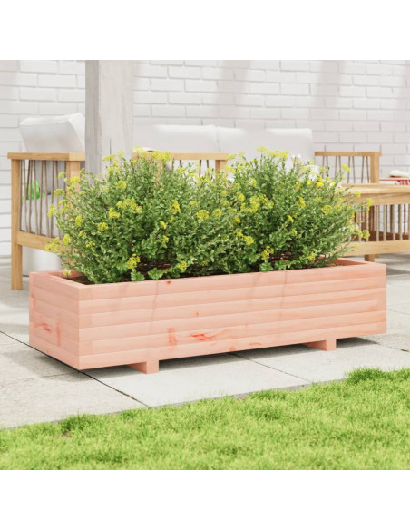 Fioriera da Giardino 110x40x26,5cm in Legno Massello di Douglas
