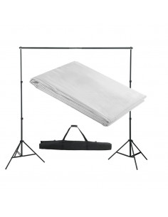 Sistema Portafondali con Fondale Bianco 300 x 300 cm 2