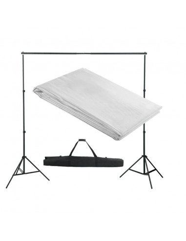 Sistema Portafondali con Fondale Bianco 300 x 300 cm