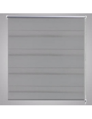 Tenda a rullo oscurante zebra 40x100cm grigia