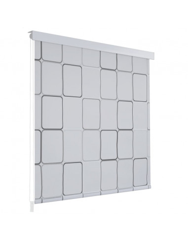 Tenda a Rullo per Doccia 160x240 cm Quadrati