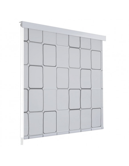 Tenda a Rullo per Doccia 160x240 cm Quadrati