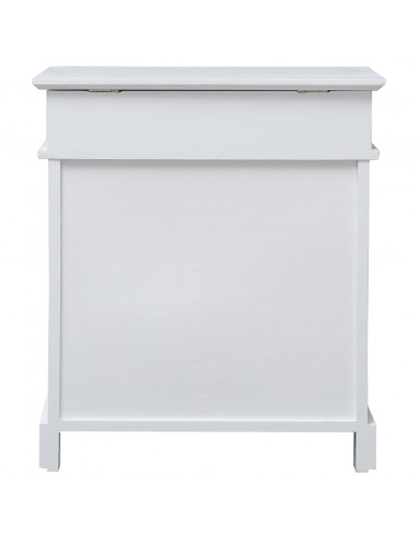 Scarpiera Bianca 50x28x58 cm in Legno di Paulownia