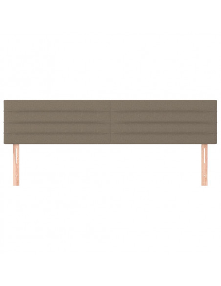 Testiera 2 pz Tortora 80x5x78/88 cm in Tessuto