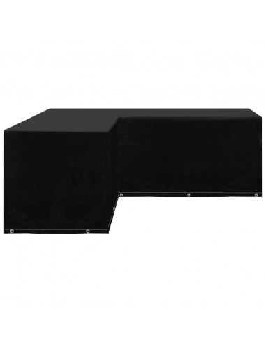 Telo per Mobili da Giardino Forma a L 12 Occhielli 250x250x90cm