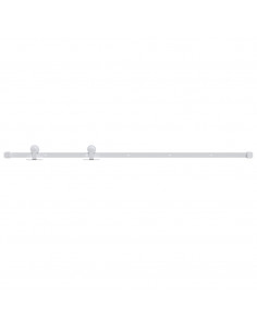 Kit Accessori per Porta Scorrevole 183 cm in Acciaio Bianco 2