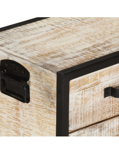 Mobile Porta TV 110x30x41 cm in Legno Massello di Acacia