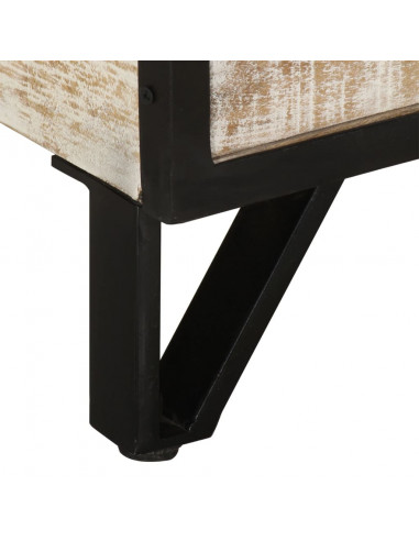 Mobile Porta TV 110x30x41 cm in Legno Massello di Acacia