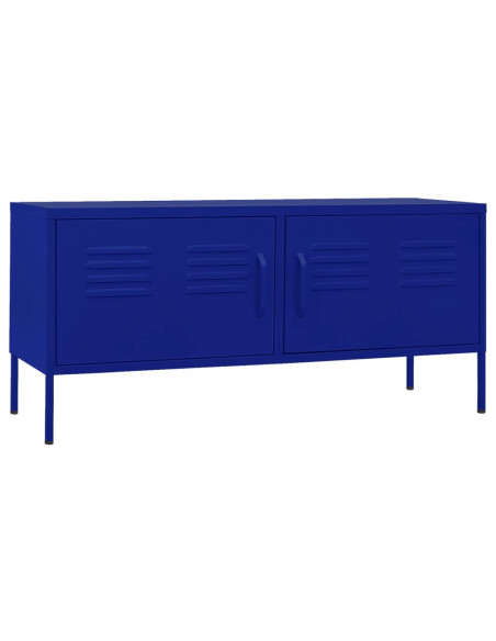 Mobile TV Blu Marino 105x35x50 cm in Acciaio