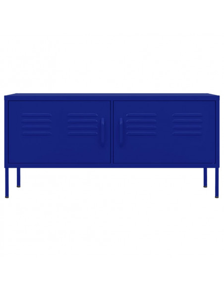 Mobile TV Blu Marino 105x35x50 cm in Acciaio