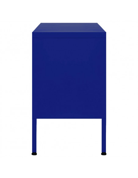 Mobile TV Blu Marino 105x35x50 cm in Acciaio