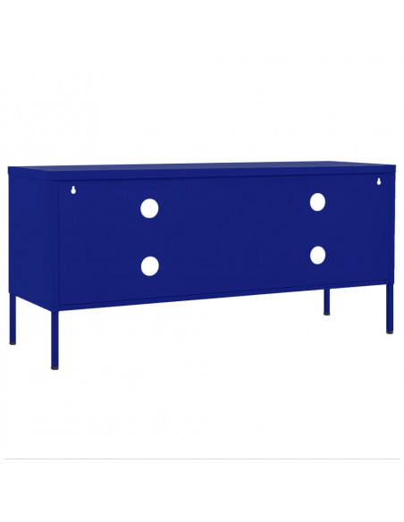 Mobile TV Blu Marino 105x35x50 cm in Acciaio