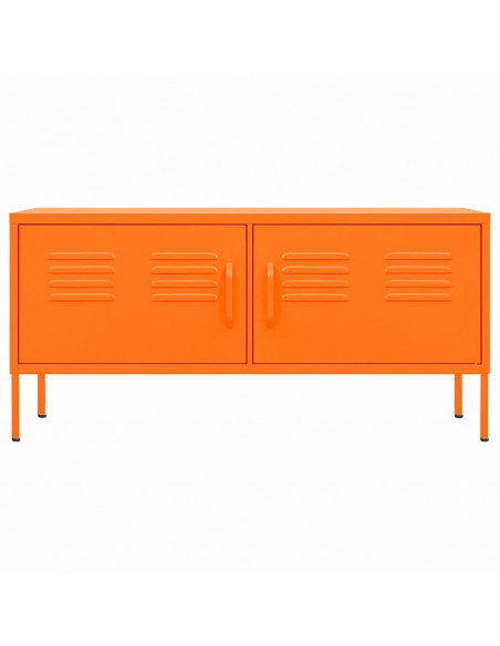 Mobile TV Arancione 105x35x50 cm in Acciaio