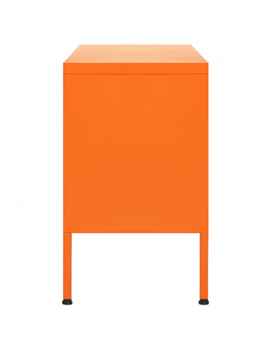 Mobile TV Arancione 105x35x50 cm in Acciaio