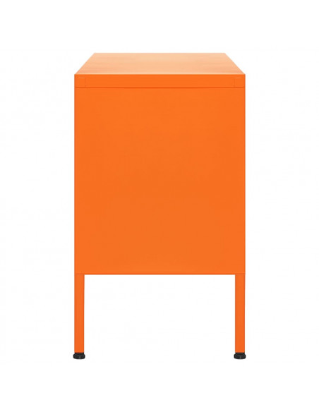 Mobile TV Arancione 105x35x50 cm in Acciaio